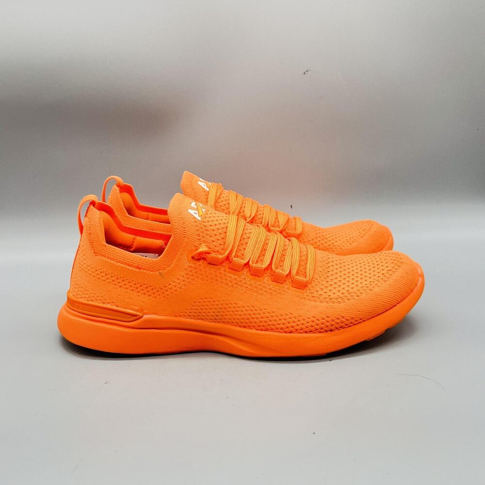 APL Shoes Womens 8 Orange Knit Techloom Breeze Running Athletic Sneakers Comfort